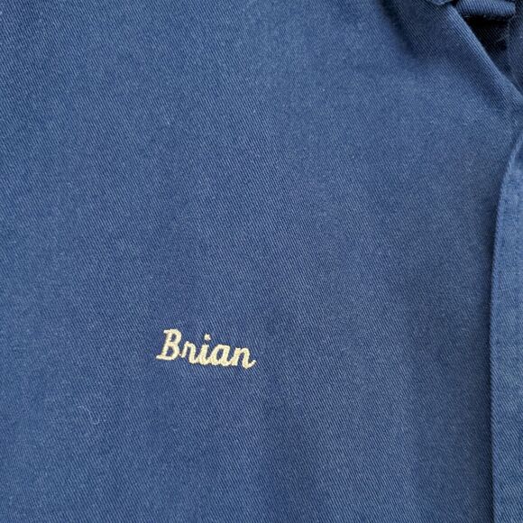 Subaru Men's Uniform Button Up Shirt Blue 2XL Long Sleeve Polycotton Blend - Picture 5 of 15